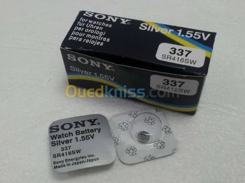 Les Piles Sony 337 Silver