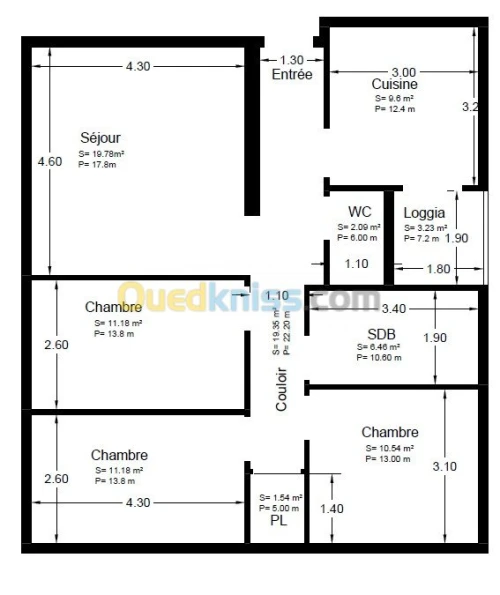 Vente Appartement F4 Batna Batna