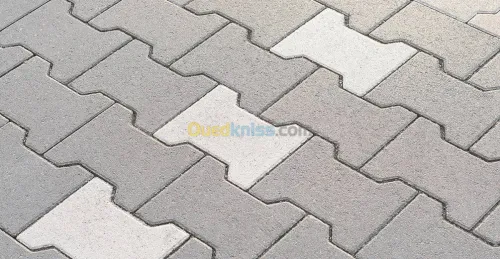 pose bordure carrelage caniveau pavés gabionnage béton imprimé