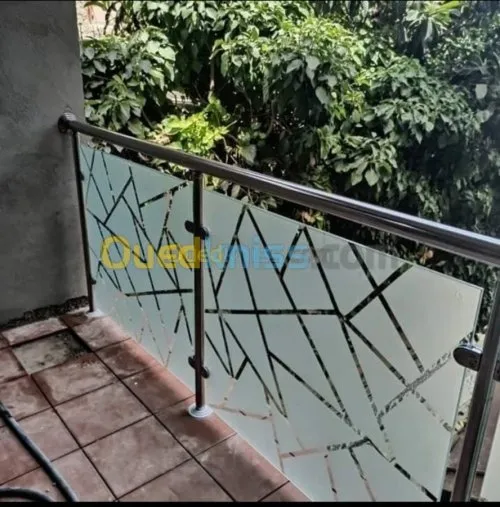 Rampe escalier en inox et garde corps