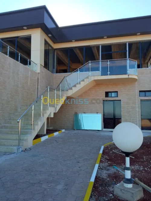 Rampe escalier en inox et garde corps