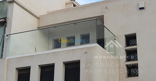 garde corps en verre feuilleté