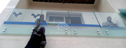 garde corps en verre feuilleté