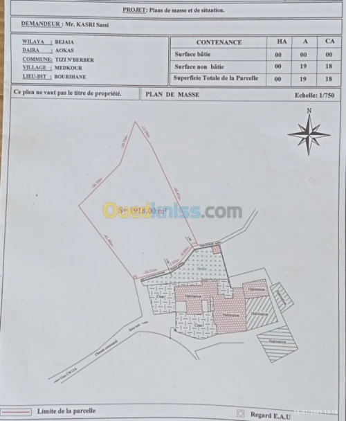 Vente Terrain Bejaia Aokas
