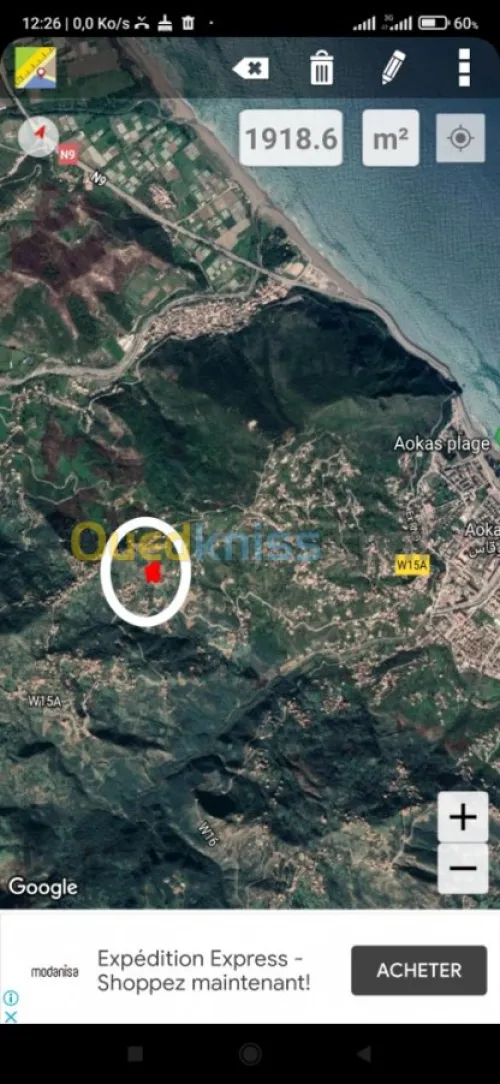 Vente Terrain Bejaia Aokas