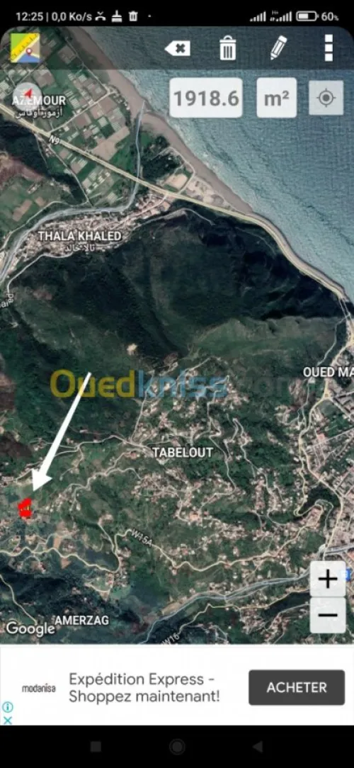 Vente Terrain Bejaia Aokas