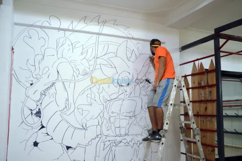 Dessin Murale , Dessin sur mur 