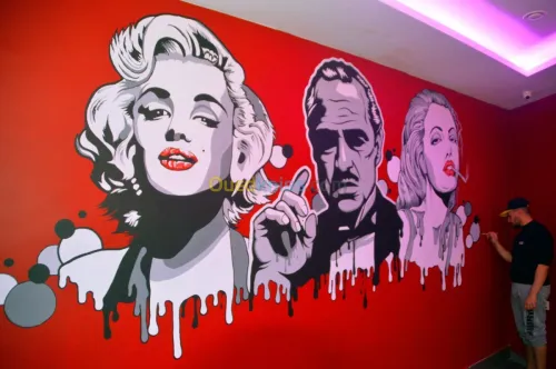 Dessin Murale , Dessin sur mur 