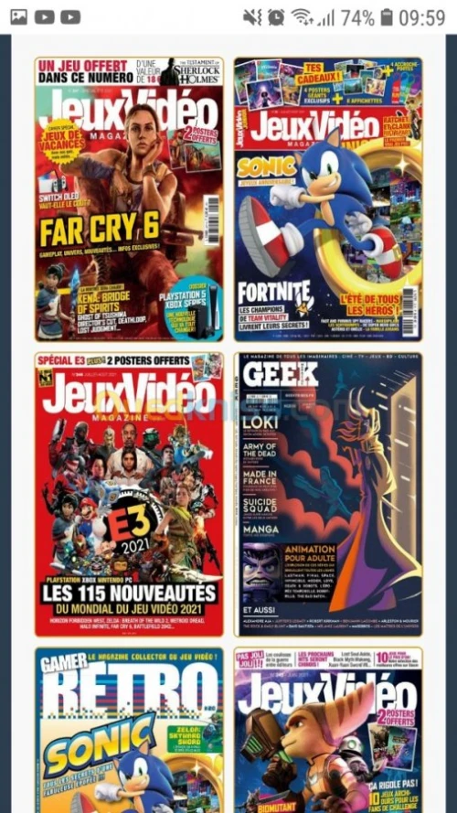 Livres, magazines, BD numérique 