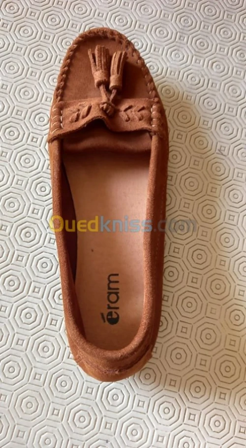Mocassin éram en cuir Velours 