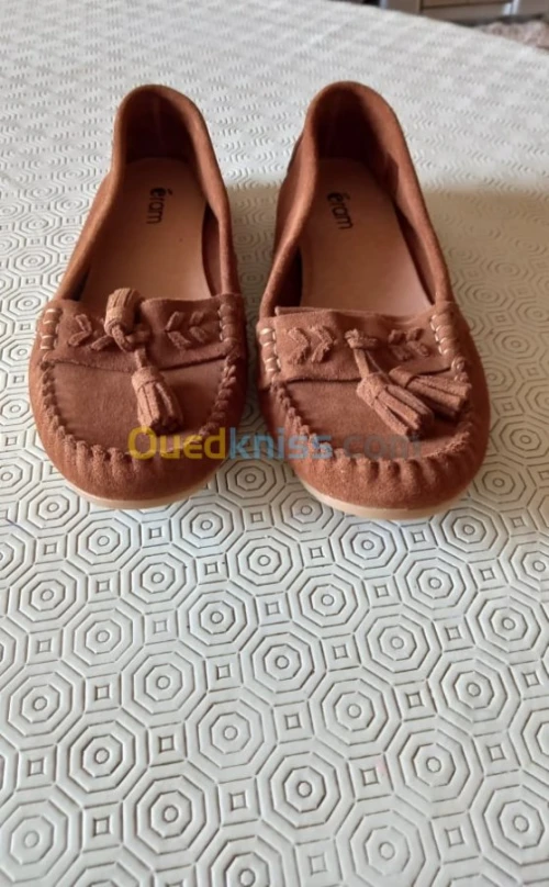 Mocassin éram en cuir Velours 
