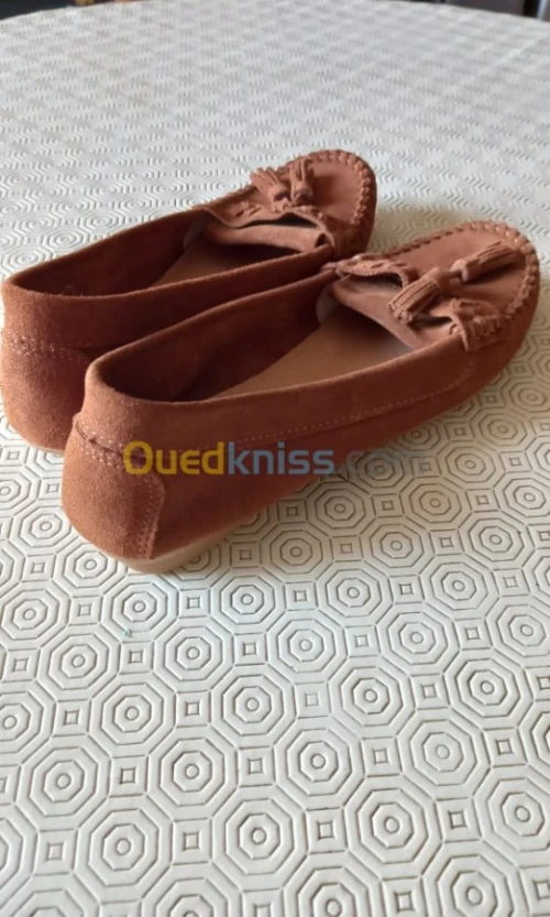 Mocassin éram en cuir Velours 