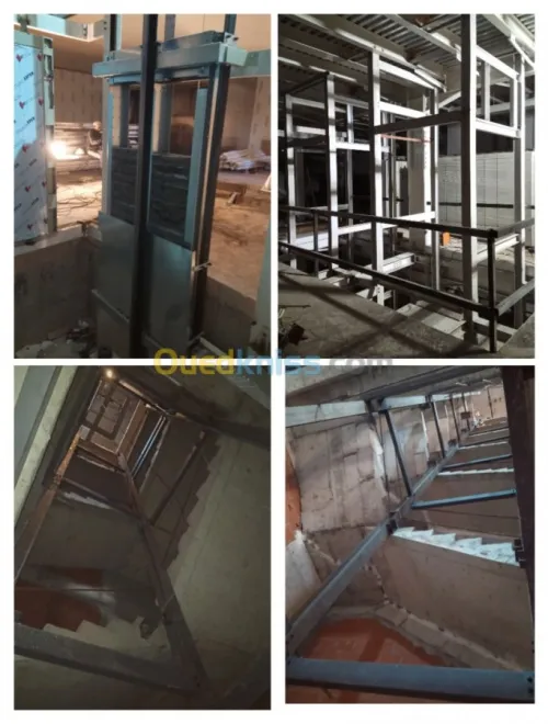 Réalisation gaines(cages) d'ascenseurs