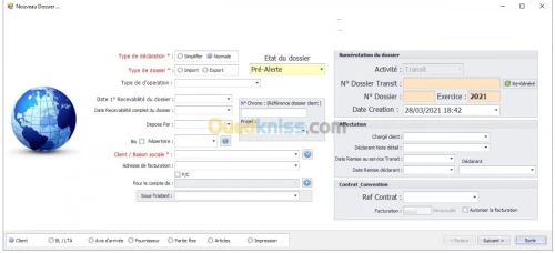 Logiciel Transit,Transport,Shipping