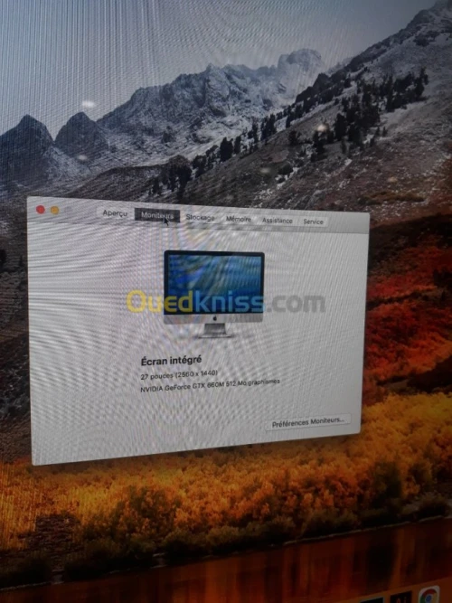 tres joli IMAC (fin 2012 high sierra)