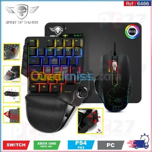 Pack Mini Clavier + Souris et tapis Fo