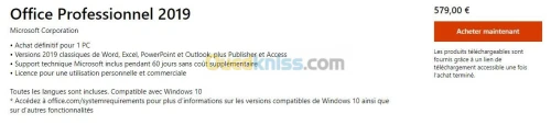 Office Professional2019_OEM_perpétuel 