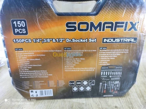 Caisse a outils somafix 150 Pcs 