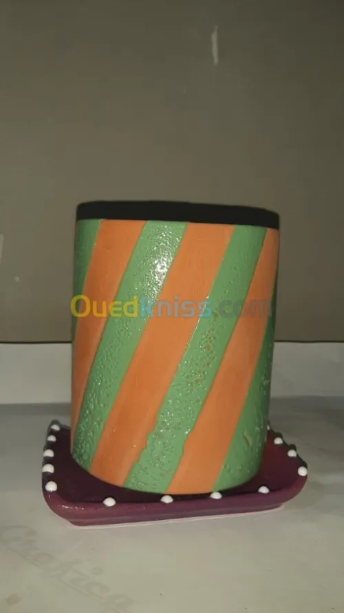 Vases Céramiques avec Plantes Naturell