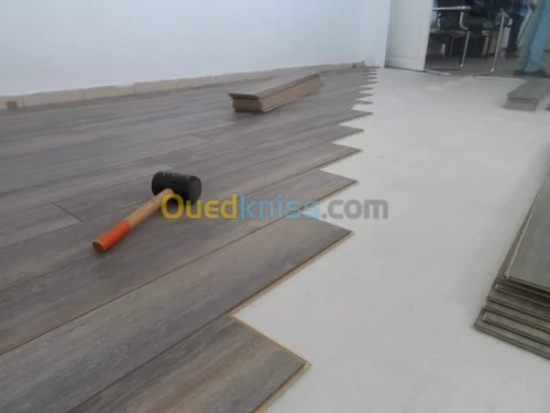 Pose parquet, gerflex, moquette