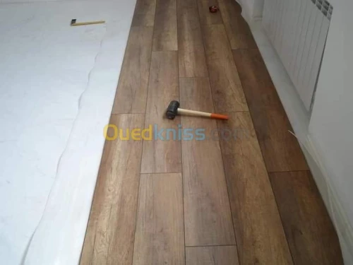 Pose parquet, gerflex, moquette