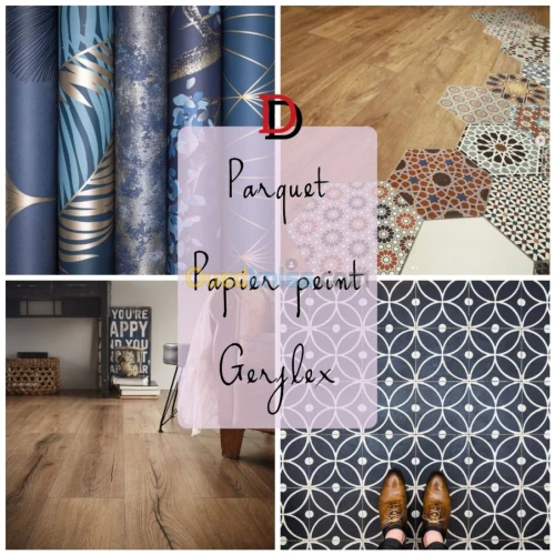 Pose parquet, gerflex, moquette