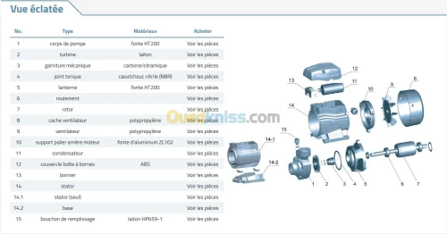 Pompe à eau 370w LEO - APm37