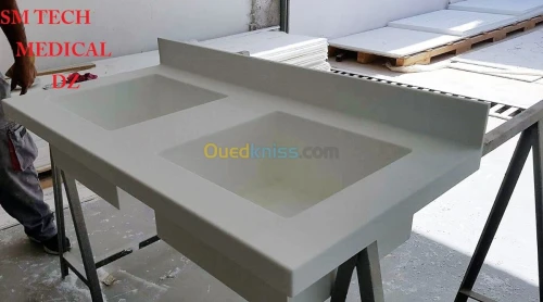 paillasse evier lavabo anti bacterien 