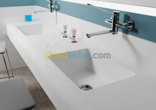 paillasse evier lavabo anti bacterien 