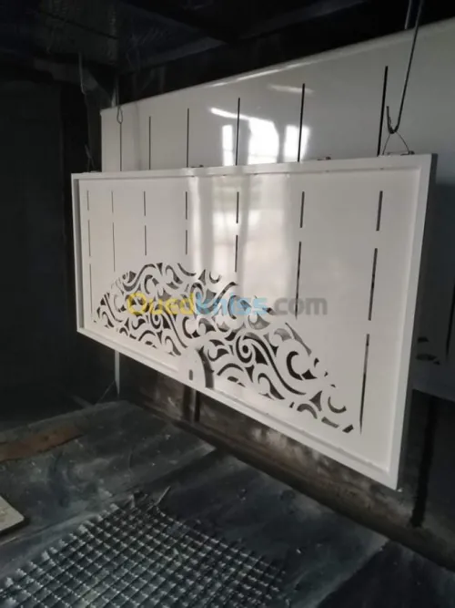 Peinture lame de rideau portail chais 