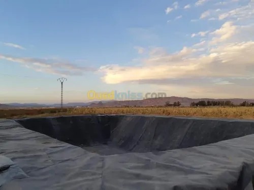 Travaux de Géomembrane et Géotextile 
