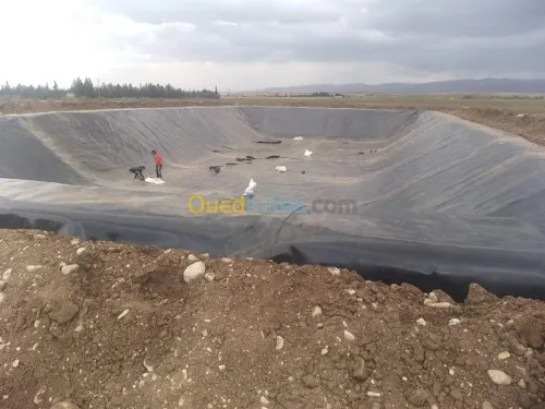 Travaux de Géomembrane et Géotextile 