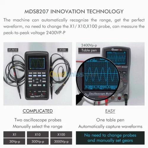Multimeter Oscilloscope MDS8207 2in1