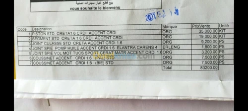 PISTON ACCENT 1.6CRDI+REVI/STD