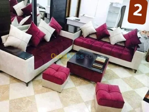 salon moderne Fait de tissu turc 