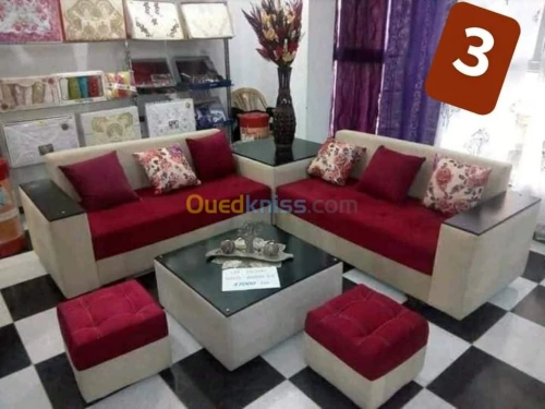salon moderne Fait de tissu turc 