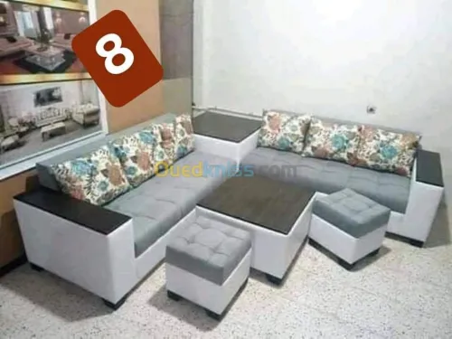 salon moderne Fait de tissu turc 