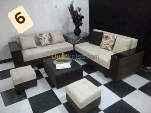 salon moderne Fait de tissu turc 