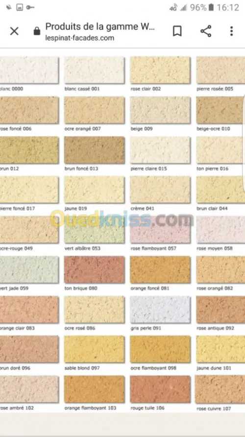 Fournitures et pose monocouch peinture