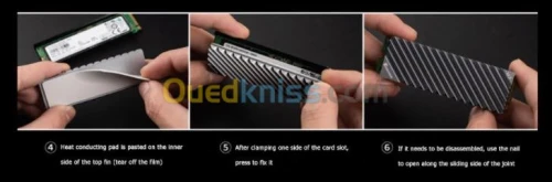dissipateur  en aluminium M2 SSD NVMe