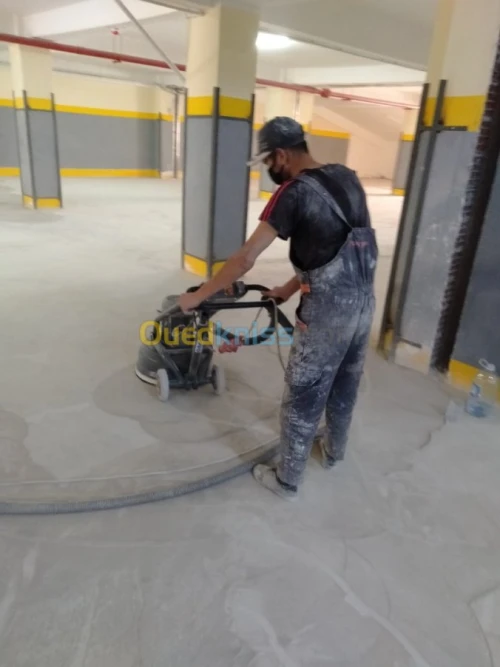 Ponçage de béton et epoxy industriel