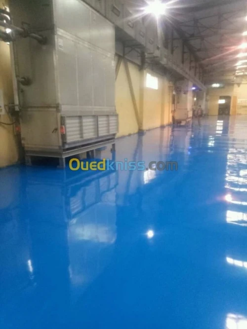  Ponçage de béton et epoxy industriel