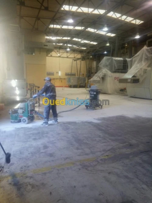  Ponçage de béton et epoxy industriel