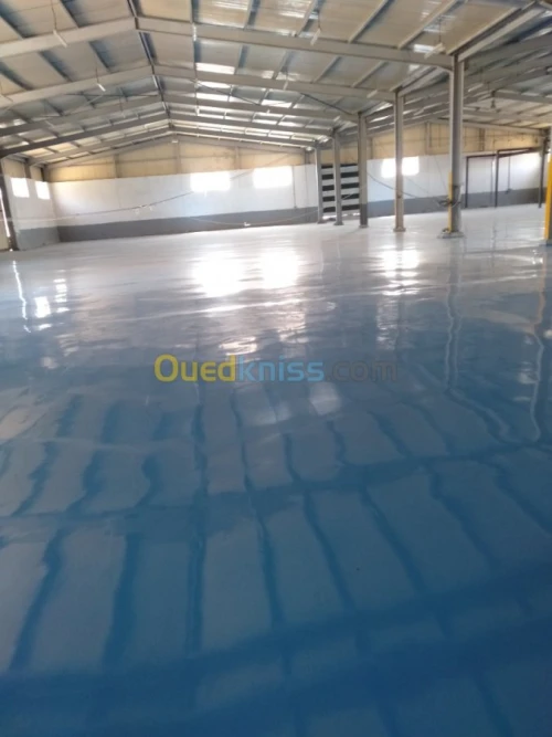  Ponçage de béton et epoxy industriel