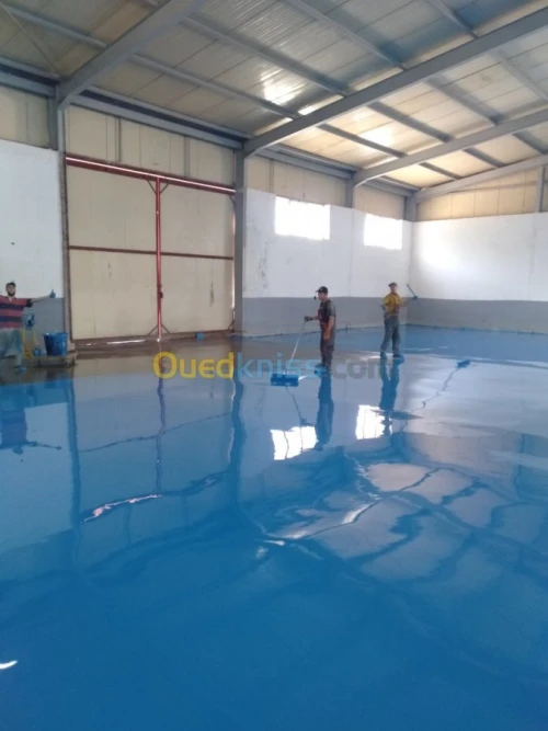  Ponçage de béton et epoxy industriel