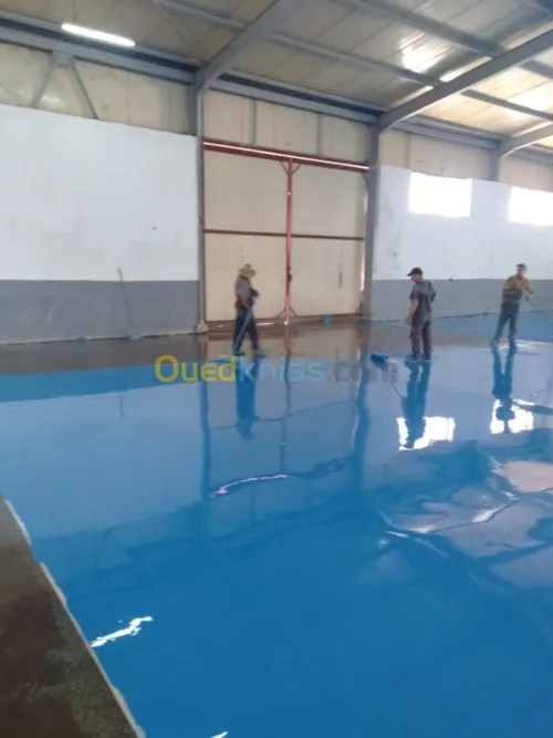  Ponçage de béton et epoxy industriel