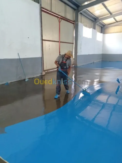  Ponçage de béton et epoxy industriel