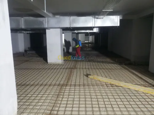 Talochage béton industriel en hélicoptère 