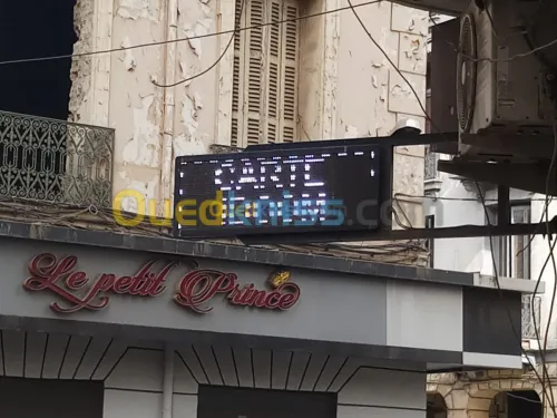 Panneau, plaque, LED double affichage,