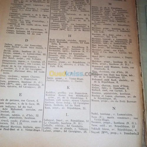 Annuaire Oranais 1939